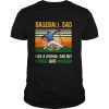 Baseball dad like a regular dad but cooler vintage retro shirt