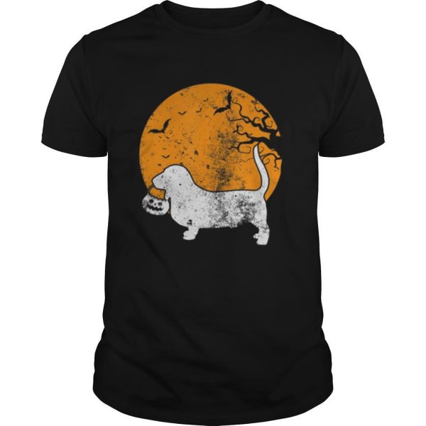 Basset Hound Dog Pumpkin Halloween Costume shirt