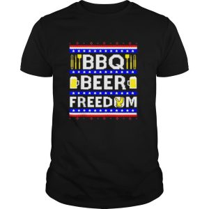 Bbq Beer Freedom Ugly Christmas shirt