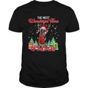 Beauceron Santa the most wonderful time of the year Christmas shirt