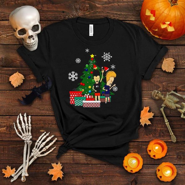 Beavis And Butthead Around The Christmas Tree Essential Shirt