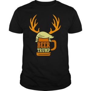 Beer Trump Reindeer Christmas shirt