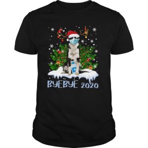 Bernese Mountain Dog Face Mask Bye Bye 2020 Merry Christmas Tree shirt