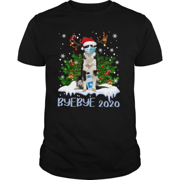 Bernese Mountain Dog Face Mask Bye Bye 2020 Merry Christmas Tree shirt