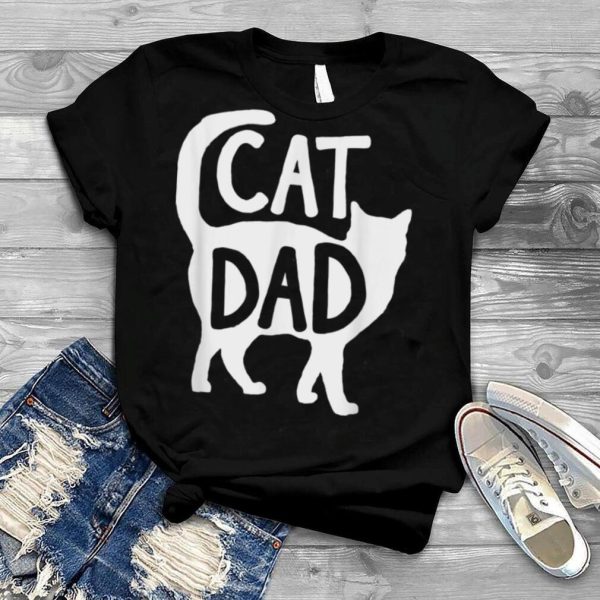 Best Cat Dad Fathers Day Men Kitty Daddy Papa Christmas Gift T Shirt