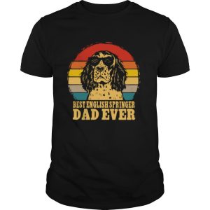 Best English Springer Dad Ever Vintage shirt