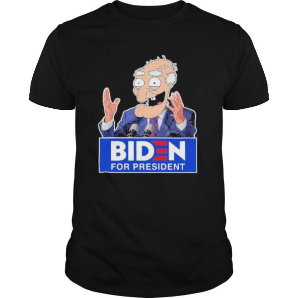 Biden for president person shirt