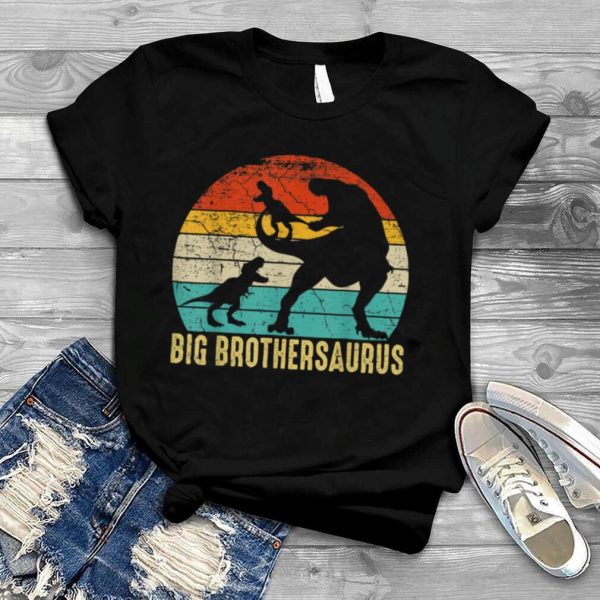 Big Brothersaurus T Rex 2 Kids Fathers Day,christmas T Shirt