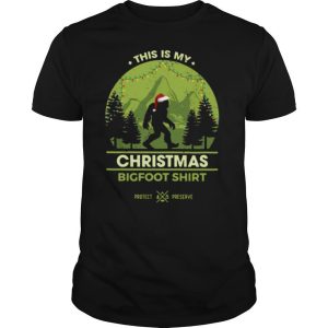 Bigfoot Santa This Is My Christmas Bigfoot shirt