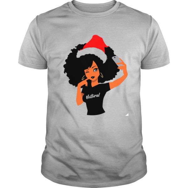 Black Girl Magic Natural Merry Christmas shirt