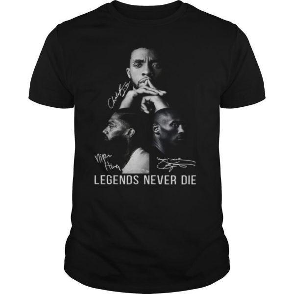 Black Panther Nipsey Hussle and Kobe Bryant Legends Never Die Signature shirt