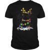 Black Pug Blinker Dog Christmas Light shirt