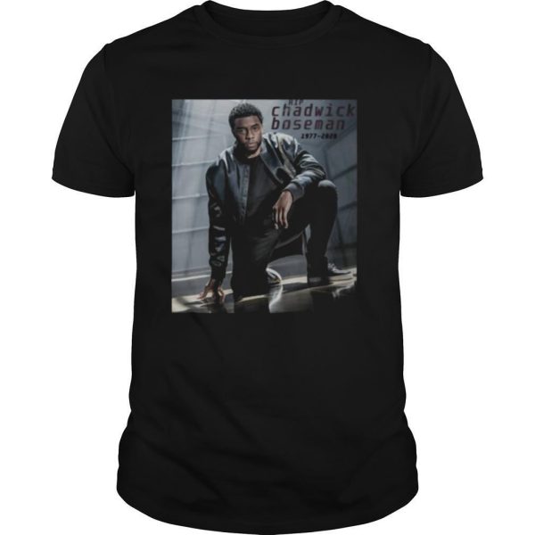 Black panther rip chadwick Boseman 1977 2020 pictures shirt