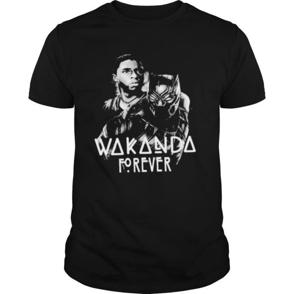 Black panther rip chadwick wakanda forever thank you for the memories 1977 2020 signature shirt