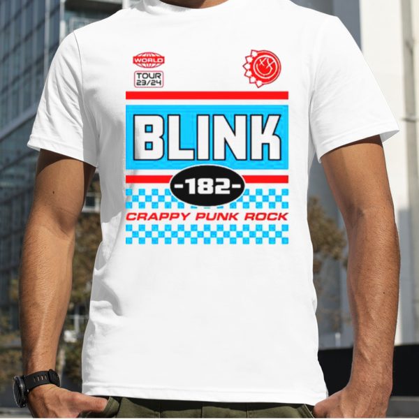 Blink 182 World Tour 2023 2024 Crappy Punk Rock BMXer Tee Fan Gifts T Shirt