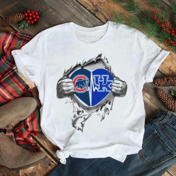 Blood Inside Me Chicago Cubs And Kentucky Wildcats 2023 shirt