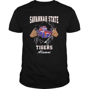 Blood inside savannah state tigers alumni shirt