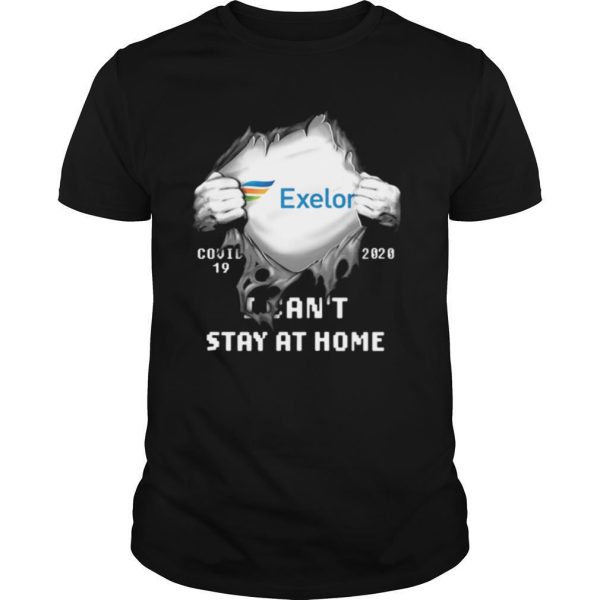 Blood insides exelon covid 19 2020 i can’t stay at home shirt