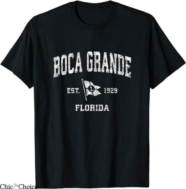 Boca Juniors Retro T-Shirt Boca Grande FL Vintage NFL