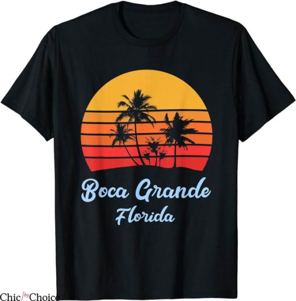 Boca Juniors Retro T-Shirt Boca Grande Florida Summer Shirt