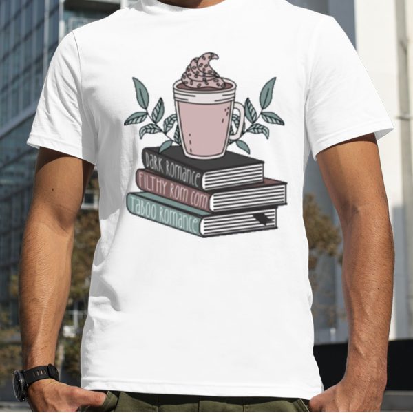 Bookstack Pack Tbr Pile Dark Romance Addict Romantic Comedy shirt