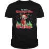 Border Terrier Santa the most wonderful time of the year Christmas shirt