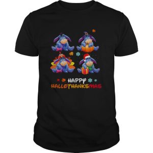 Bourriquet Disney Halloween And Merry Christmas Happy Hallothanksmas shirt