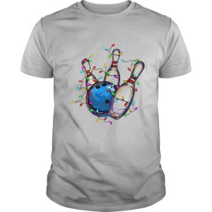 Bowling Christmas light Ornament shirt