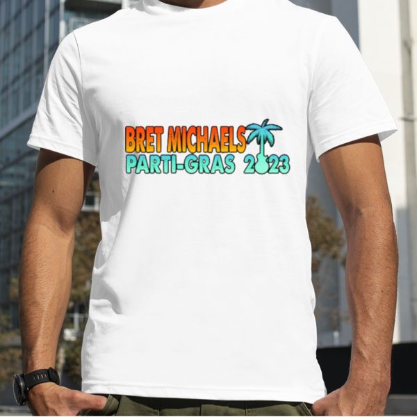 Bret Michaels Parti Gras 2023 Logo Shirt