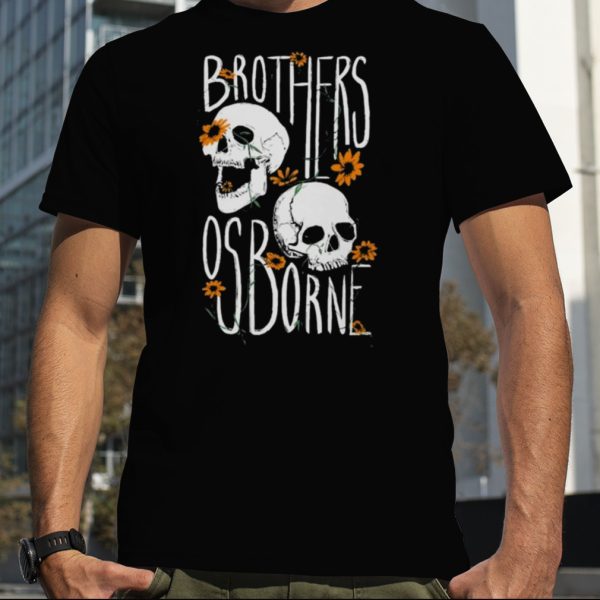 Brothers Osborne Merch Ladies Flower Skull Shirt