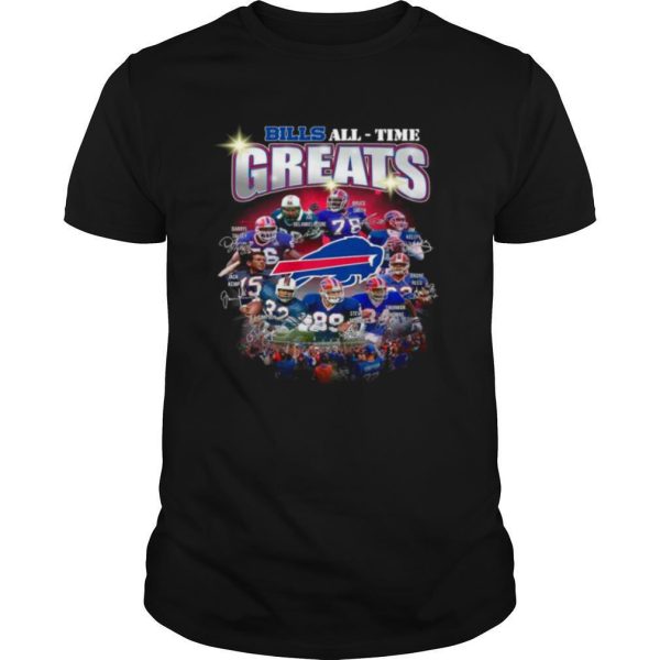 Buffalo Bills All Time Greats 2020 Signatures shirt