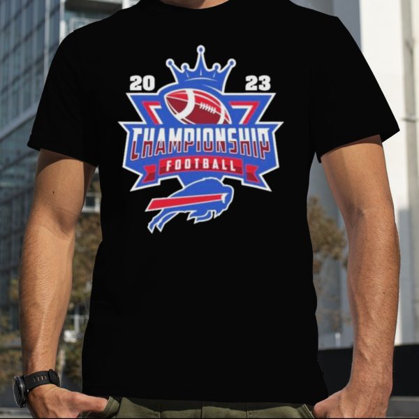 Buffalo Bills Football NFL 2023 Championship Crown Logo Shirt