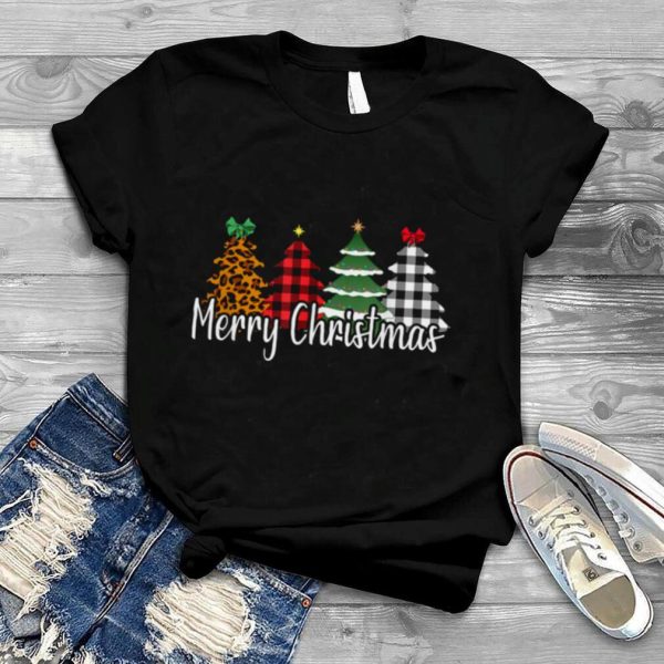 Buffalo Plaid Christmas Tree Mom Daughter Holiday shirt