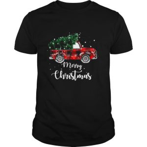 Buffalo Plaid Christmas Tree Red Truck shirt