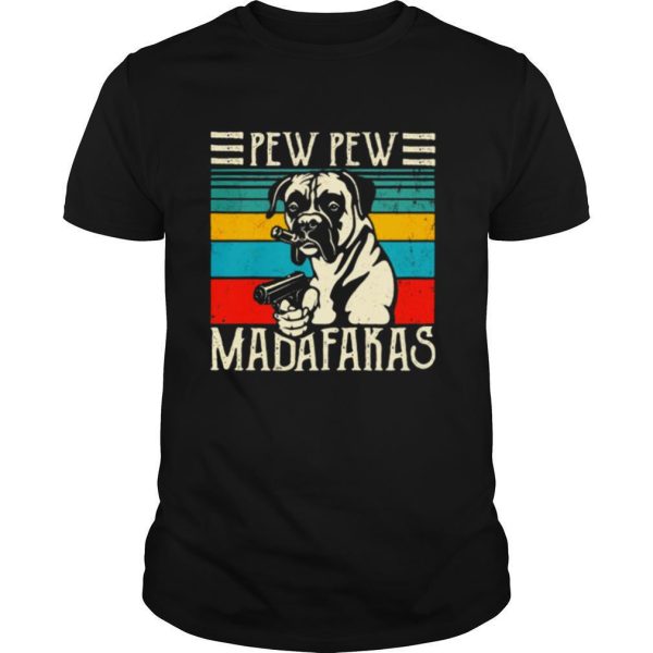 Bulldogs pew pew madafakas vintage retro shirt