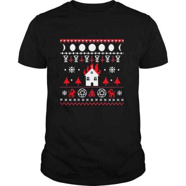 Burning Church Ugly Christmas 2020 shirt