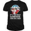 Busch Light It’s The Most Wonderful Time For A Beer Christmas Santa 2020 T Shirt