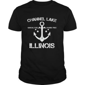 CHANNEL LAKE ILLINOIS Funny Fishing Camping Summer Gift T Shirt