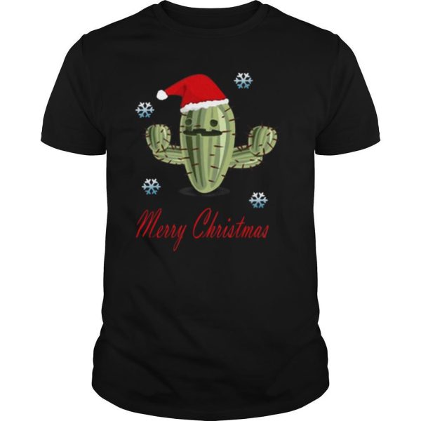 Cactus Santa Merry Christmas Succulent Plants shirt