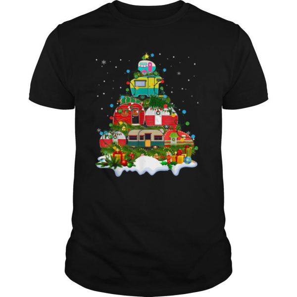 Camping Christmas Tree shirt