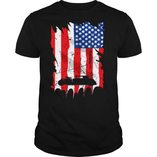 Car Guy American Flag Big Block Street Rod shirt