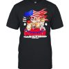 Car Usa American Flag Cats Shirt