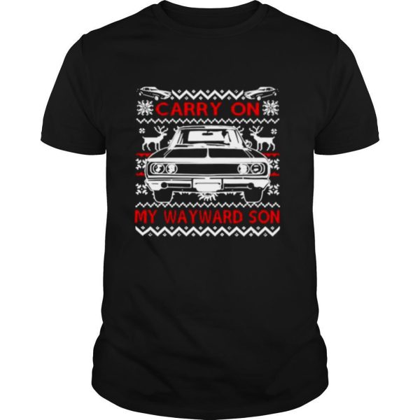 Carry on my wayward son Supernatural Christmas shirt