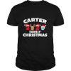 Carter Family Christmas 2020 Matching Santa Clause Mask shirt