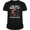 Cat Grumpy On The Naughty List And I Regret Nothing 2020 Christmas shirt