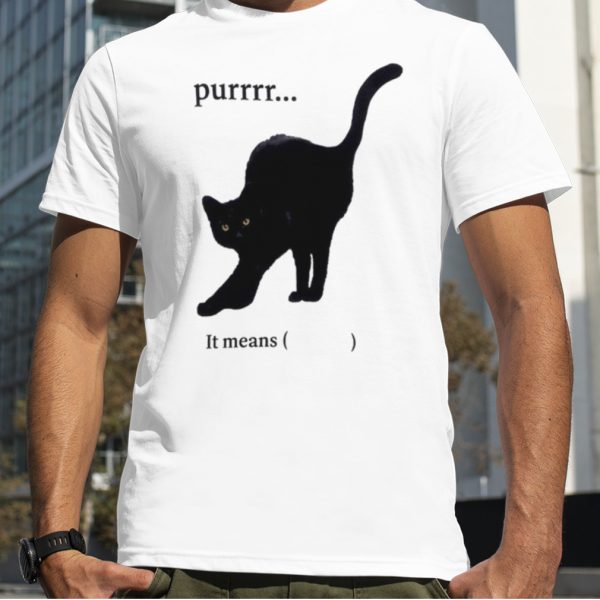 Cat purr it mean shirt