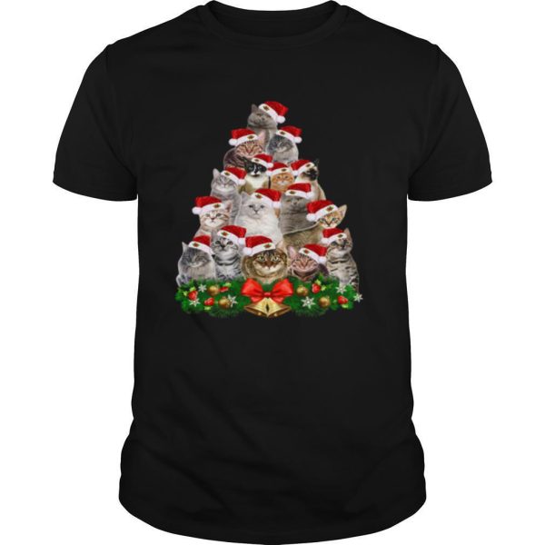 Cats And Christmas Tree shirt