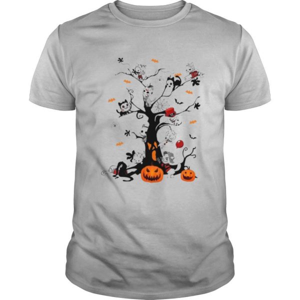 Cats Horror Kitties Tree Halloween shirt