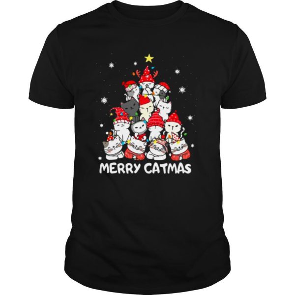 Cats Merry Catmas Merry Christmas Tree shirt