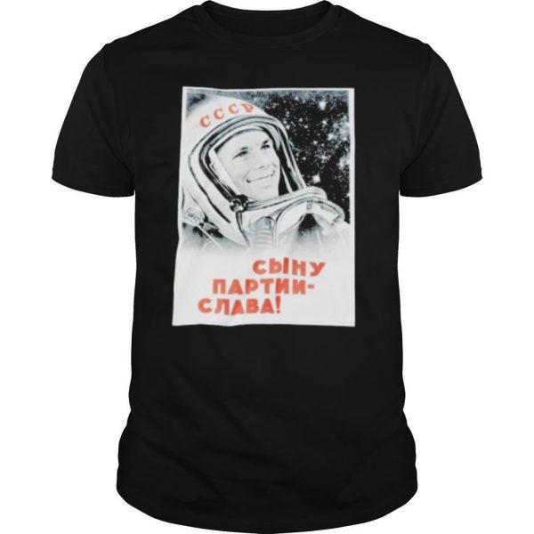 Cccd yuri gagarin poster 1961 shirt